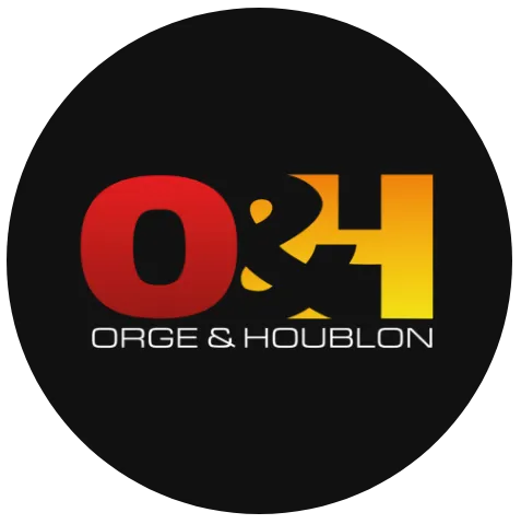 Logo Orge et Houblon avec lettres O&H colorées