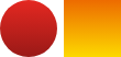 Icône rouge et dégradé orange